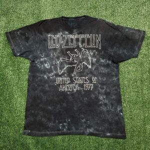 Led Zepplin Graphic T Shirt Men's Size L Multicolor Rock Band Tee Short Sleeve